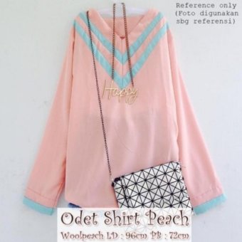 Odet Shirt Warna Peach  