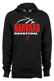 Ogah Drop Hoodie Harvard Basketball Pria - Hitam  