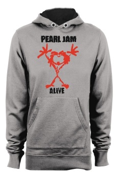 Ogah Drop Hoodie Pearl Jam Pria - Abu abu  