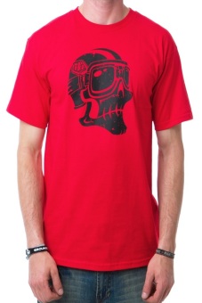 Ogah Drop T-Shirt Ghost Rider Pria- Red  