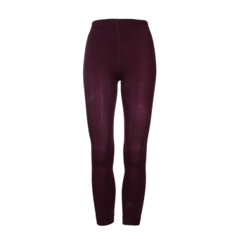 OH Women Warm Winter Thick Footless Tights Skinny Slim Leggings Stretch Pants (Wine Red)  