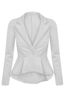 One Button Basic Jacket Suit OL (White)  