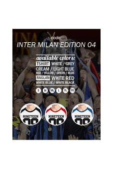 Ordinal Inter Milan Edition 04 Raglan - Putih Hitam  