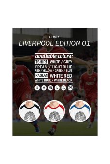 Ordinal Liverpool Edition 01 Raglan - Putih Merah  