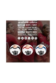 Ordinal Manchester United Edition 05 Raglan - Putih-Hitam  