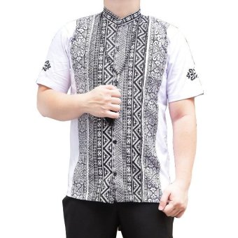 Ormano Baju Koko Muslim Pendek Eksklusif N42- Putih  