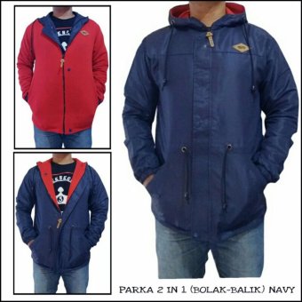 Parka 2in1 - Navy Red  