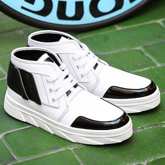 PATHFINDER Fashion Men's 2016 New Casual Hight Cut Ankle Boots Shoes(White) - intl  