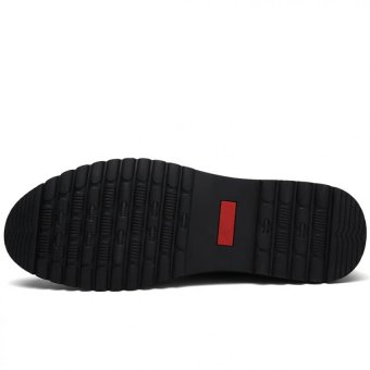 PATHFINDER Fashion Men's Slip On Soft Leather Casual Shoes(Black)(Intl) - intl  