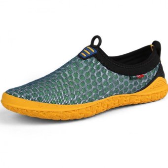 PATHFINDER Men Flat Mesh Beach Shoes Slip Sandals HY-9881(Green)  