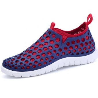 PATHFINDER Men's Breathable Mesh Slip On Shoes Walking Casual Water Shoes (Blue)  