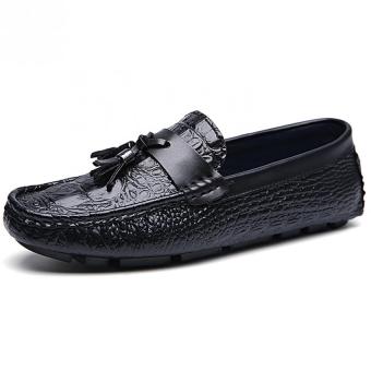 PATHFINDER Men's Fashion Casual Soft Slip On Loafers?Black? - intl  