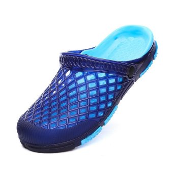 PATHFINDER Men's Sports Clogs Sandals Breathable Flats Water Shoes Beach Summer Style Shoes-Blue - intl  