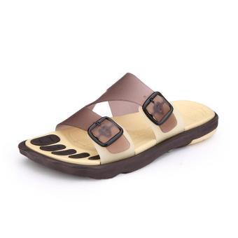 PATHFINDER Summer Beach Shoes Men's Fashion Slippers 16-Brown - intl  