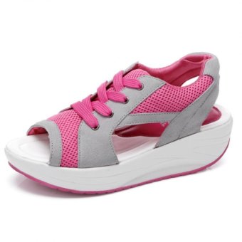PATHFINDER Women's Elevator Shoes Sport Sandal (Pink) - Intl  