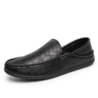 Pattrily men's Casual shoes, Moccasin-gommino, driving shoes, soft and comfortable Loafers(black) - intl  
