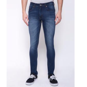 People's Denim Man Jeans Bellson Slim Fit - Biru  