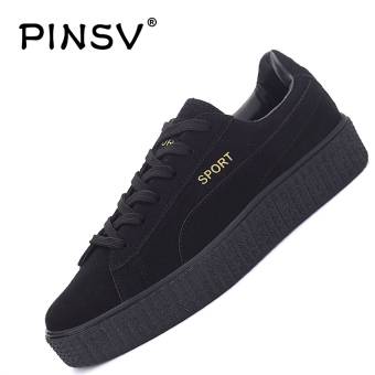 PINSV Lovers Unisex Casual Shoes Fashion Sneakers Skate Shoes (Black) - intl  