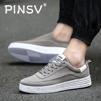 PINSV Men Fashion Sneakers Skate Shoes (Grey) - intl  