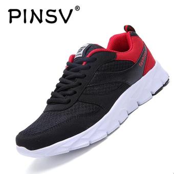 PINSV Men's Breathable Casual Shoes Fashion Sneakers - Black - intl  