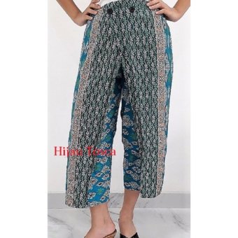 Pitakita Celana Batik Kulot Panjang [Hijau]  