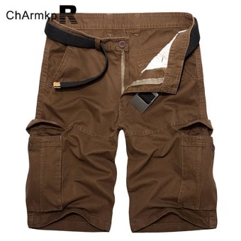 PODOM Men's Brand Army Military Cargo Shorts Casual Men Shorts Loose Shorts Men Shorts Plus Size 30-46 Coffee - intl  