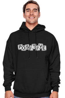Positive Outfit Hoodie Positive Block - Hitam  