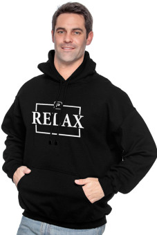 Positive Outfit Hoodie Relax - Hitam  