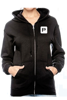 Positive Outfit Hoodie Zip Up Positive - Hitam  