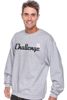Positive Outfit Sweater Challenge - Abu-abu  