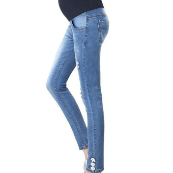 Pregnant Women Casual Jeans Denim Pants Slim (Intl)  