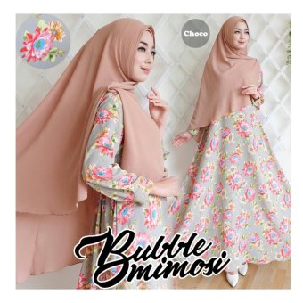 Premierfashionstore Bublle Mimosi Syar'i - Choco  