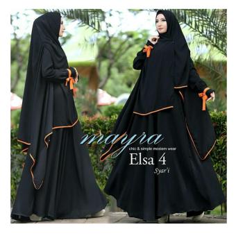 Premierfashionstore Elsa New 4 Syari'i - Black  