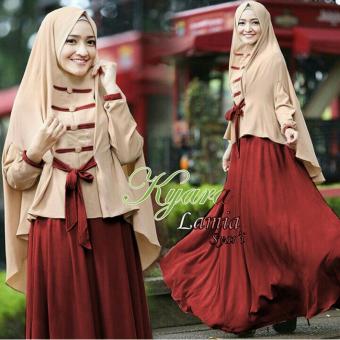 Premierfashionstore Lamia Syari'i - Maroon  