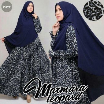 Premierfashionstore Syar'i Leopard2 - Navy  