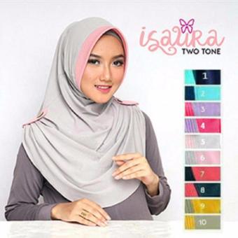 Premium Kerudung / Jilbab Instan Isaura Two Tone  