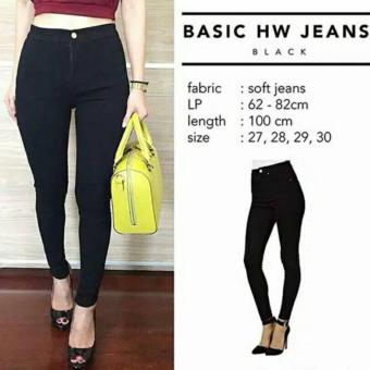 Punny Jeans Highwaist Black  