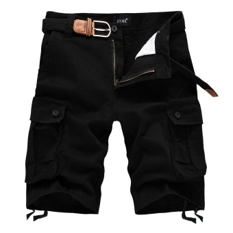 Pure Cotton Mens Casual Shorts (Black) - intl  