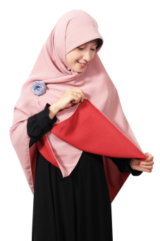 Pure Syaree Hijab Syari Bolak Balik 06 - Dusty Pink  