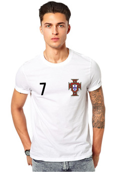 QuincyLabel Euro 2016 Portugal Ronaldo T-shirt - White  