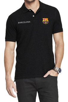 QuincyLabel Polo Soccer Shirt barcelona-Black  