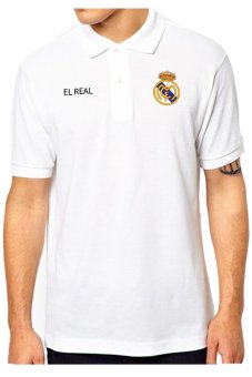 QuincyLabel Polo Soccer Shirt real madrid-White  