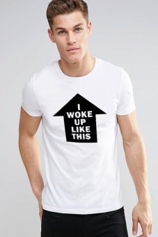 QuincyLabel Print T-shirt I Woke Up Like This A173 - White  