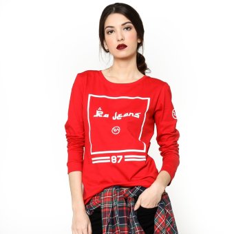 RA Jeans Ladies Arabic Letter Red  