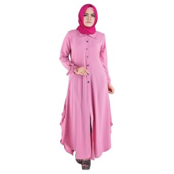 Raindoz Baju Gamis Muslimah ROKx027 Soxa Pink  