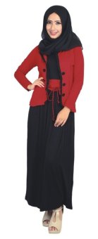 Raindoz Baju Muslim Wanita RWHx004 Merah  
