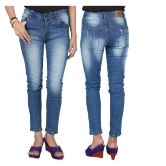 Raindoz Celana Jeans Wanita - Biru  