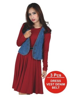 Raindoz Dress Wanita Trendy RNYx121  