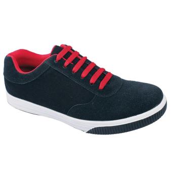 Raindoz Rtf 002 Sepatu Sneaker Casual Pria - Suede - Tpr - Stylish(Hitam )  