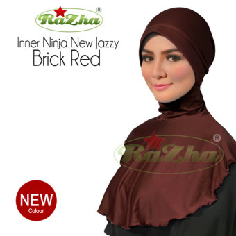 Razha Inner Ninja New Jazzy Daleman Jilbab Brick Red  